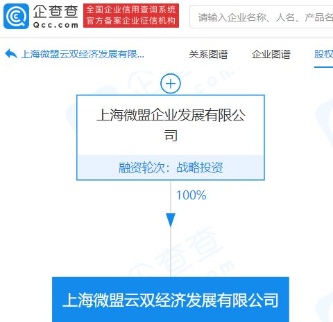 微盟关联公司成立经济发展新公司,注册资本1亿元